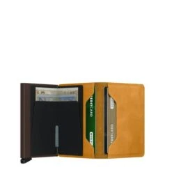 Secrid Slim Wallet Portemonnee Vintage Ochre -Eastpak Verkoop secrid s vintage ochre open