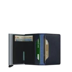Secrid Slim Wallet Portemonnee Saffiano Navy -Eastpak Verkoop secrid slimwallet saffiano navy open