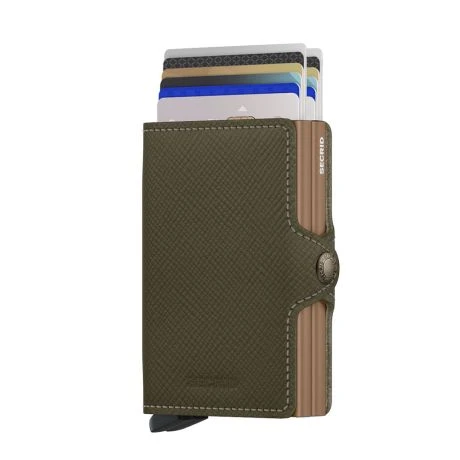 Secrid Twin Wallet Portemonnee Saffiano Olive 2 Secrid Twin Wallet Portemonnee Saffiano Olive - Afbeelding 2