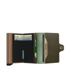 Secrid Twin Wallet Portemonnee Saffiano Olive 9 Secrid Twin Wallet Portemonnee Saffiano Olive -Eastpak Verkoop secrid twinwallet saffiano olive open