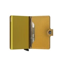 Secrid Mini Wallet Portemonnee Crisple Ochre -Eastpak Verkoop secrid miniwallet crisple ochre semi open