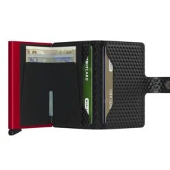 Secrid Mini Wallet Portemonnee Cubic Black-Red -Eastpak Verkoop secrid miniwallet cubic black red open