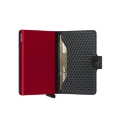 Secrid Mini Wallet Portemonnee Cubic Black-Red -Eastpak Verkoop secrid miniwallet cubic black red semi open