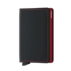 Secrid Slim Wallet Portemonnee Matte Black / Red
