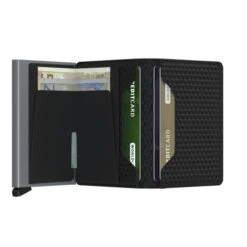 Secrid Mini Wallet Portemonnee Cubic Black-Titanium -Eastpak Verkoop secrid slimwallet cubic black titanium open