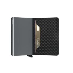 Secrid Mini Wallet Portemonnee Cubic Black-Titanium -Eastpak Verkoop secrid slimwallet cubic black titanium semi open