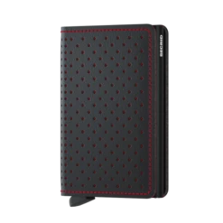 Secrid Slim Wallet Portemonnee Perforated Black-Red