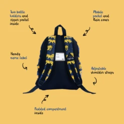 Little Legends Kinderrugzak Tijger -Eastpak Verkoop usp tiger navy achterkant