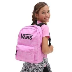 Vans Realm Girls Kids Rugzak Cyclamen Pink -Eastpak Verkoop vans cyclamen 3